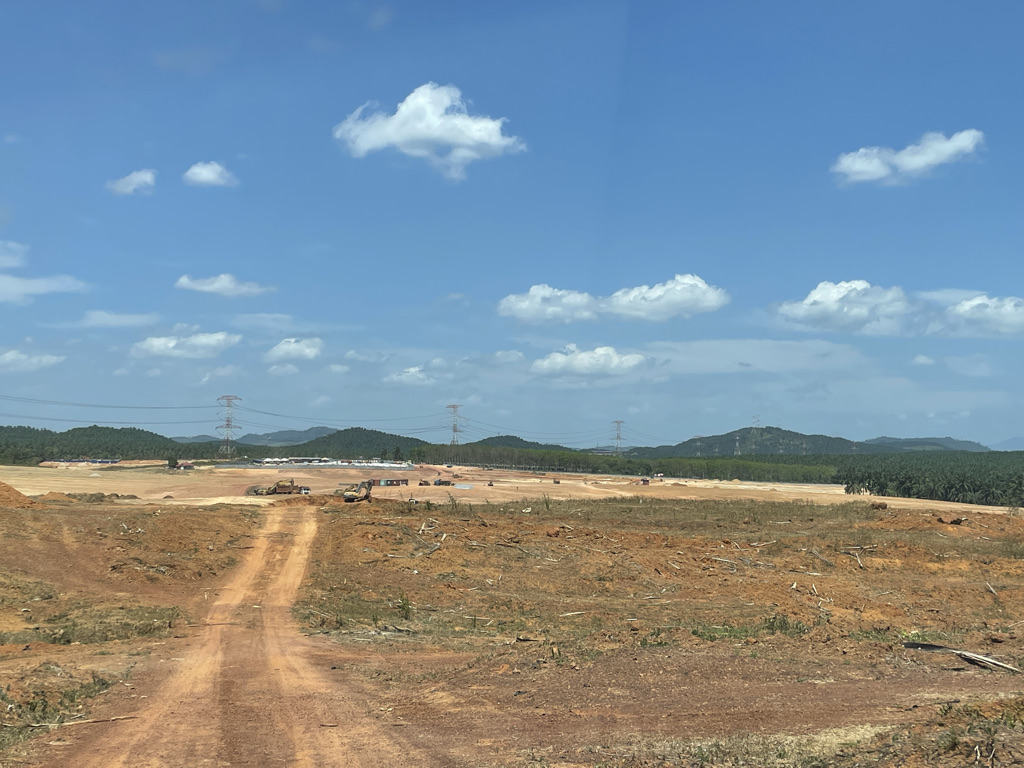 Land clearing at the start of construction for Solarpack's Suria Sungai Petani (3SP) solar plant in Kedah, Malaysia